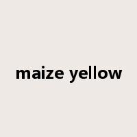 maize yellow是什么意思