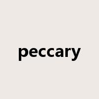 peccary是什么意思