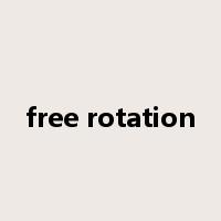free rotation是什么意思