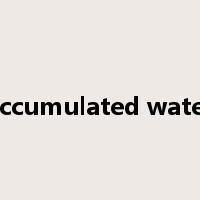 accumulated water是什么意思