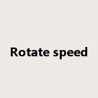Rotate speed是什么意思