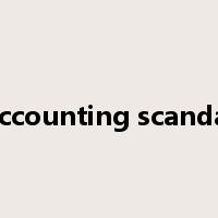 accounting scandal是什么意思