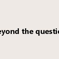 beyond the question是什么意思