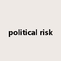 political risk是什么意思
