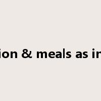 Admission & meals as indicated是什么意思