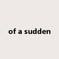 of a sudden是什么意思
