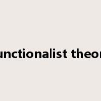 functionalist theory是什么意思