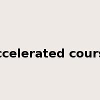 accelerated course是什么意思