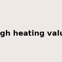 high heating value是什么意思