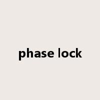 phase lock是什么意思