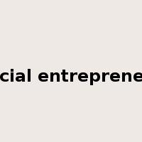 social entrepreneur是什么意思