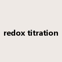 redox titration是什么意思