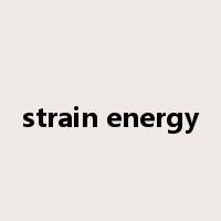 strain energy是什么意思