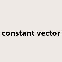 constant vector是什么意思