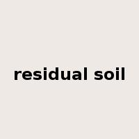 residual soil是什么意思
