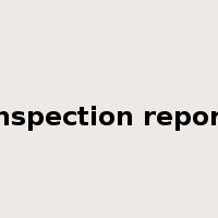 inspection report是什么意思