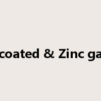 Powder coated & Zinc galvanized是什么意思