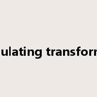 regulating transformer是什么意思