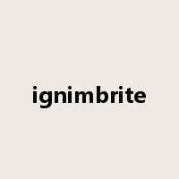 ignimbrite是什么意思