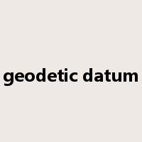 geodetic datum是什么意思