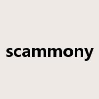 scammony是什么意思