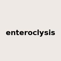 enteroclysis是什么意思