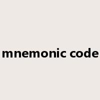 mnemonic code是什么意思