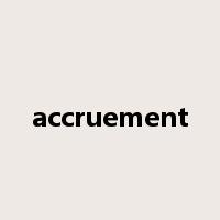 accruement是什么意思