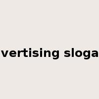 advertising slogans是什么意思