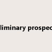 preliminary prospectus是什么意思