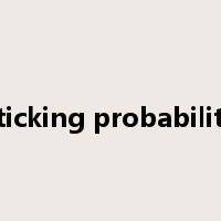 sticking probability是什么意思