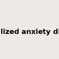 generalized anxiety disorder是什么意思