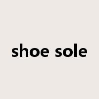 shoe sole是什么意思