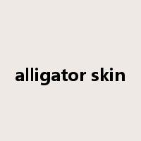 alligator skin是什么意思