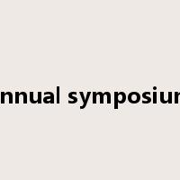 annual symposium是什么意思