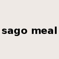 sago meal是什么意思
