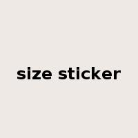 size sticker是什么意思
