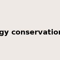 energy conservation law是什么意思