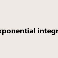 exponential integral是什么意思