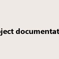 project documentation是什么意思