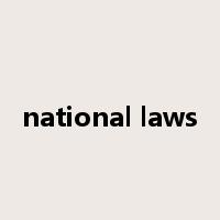 national laws是什么意思