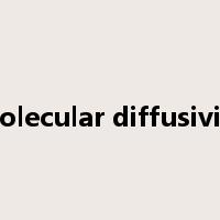 molecular diffusivity是什么意思
