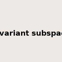 invariant subspace是什么意思