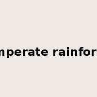 temperate rainforest是什么意思