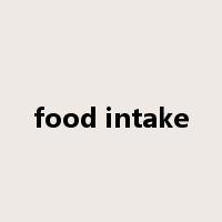 food intake是什么意思