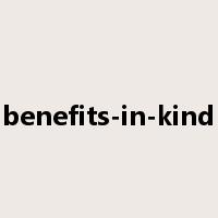 benefits-in-kind是什么意思