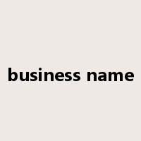 business name是什么意思