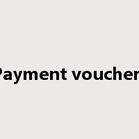 Payment vouchers是什么意思