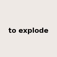 to explode是什么意思