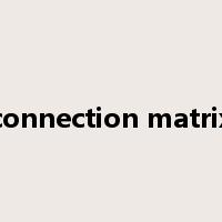 connection matrix是什么意思